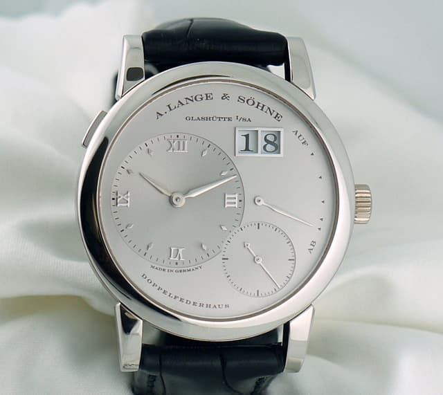 A. Lange and Sohne Lange 1 Platinum Silver Dial