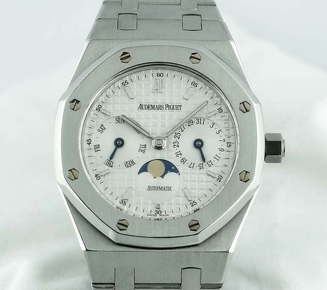 Audemars Piguet Royal Oak Day Date Moon SS/SS White