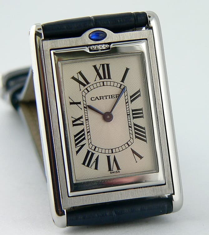 Cartier Tank Basculante Steel 