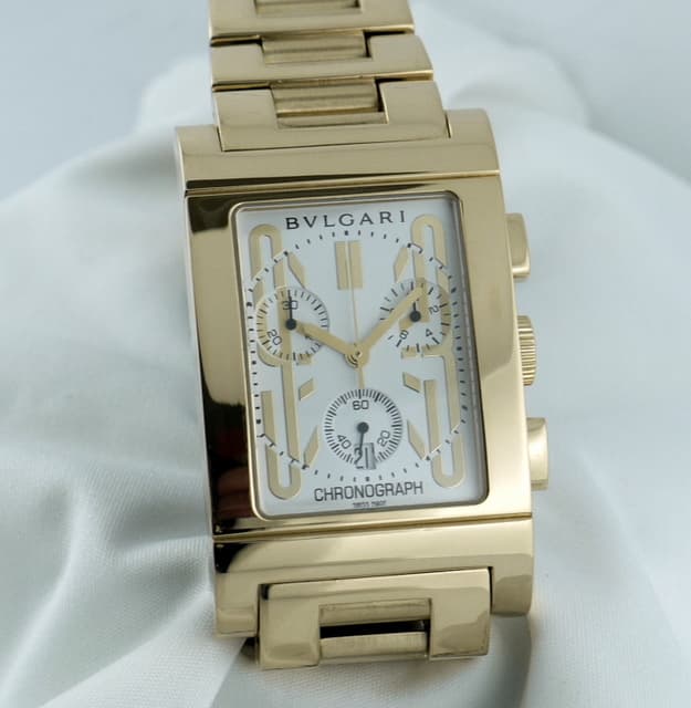 Bulgari Rettangolo 18K Chrono Quartz