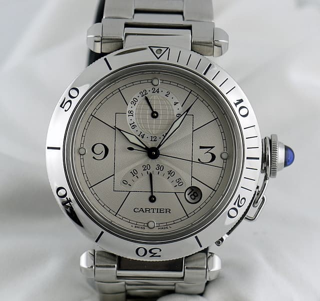 Cartier Pasha Power Reserve GMT SS/SS