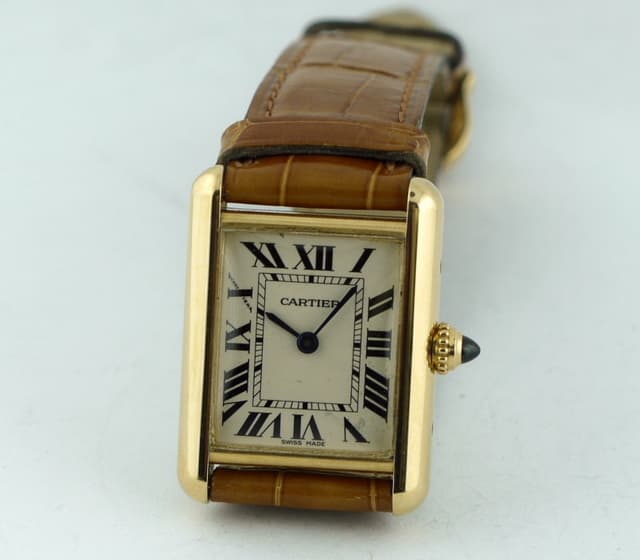 Cartier Tank Y.G Qtz 