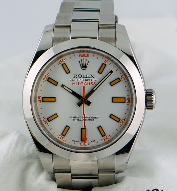 Rolex White Milgauss
SS/SS
White 