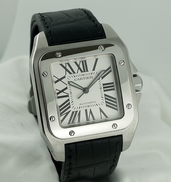 Cartier Santos 100 Steel Large Auto
