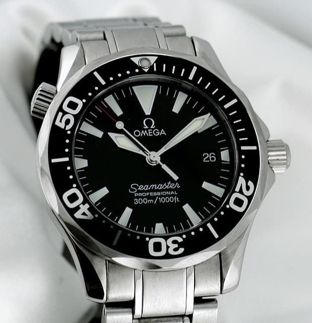 Omega Seamaster Black Dial Quartz