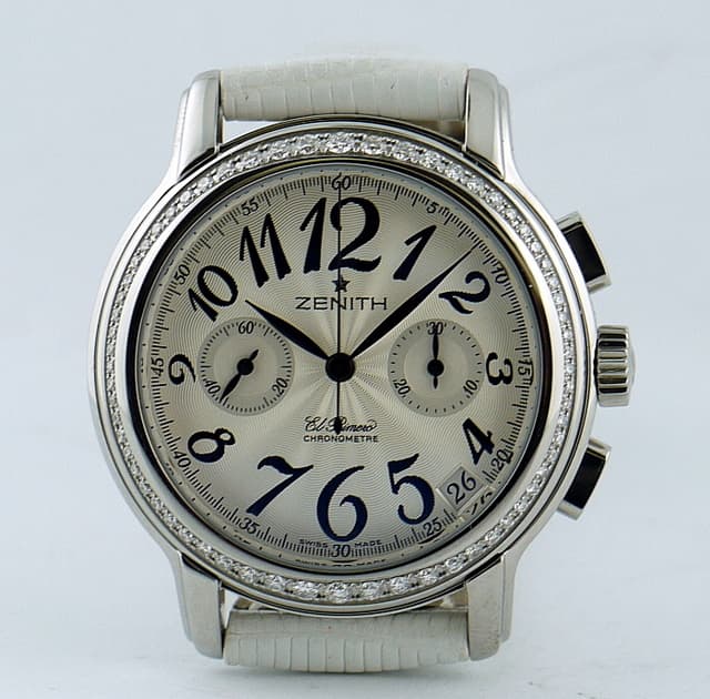 Zenith Chronomaster Star El Primero
Diamond Bezel
White Dial