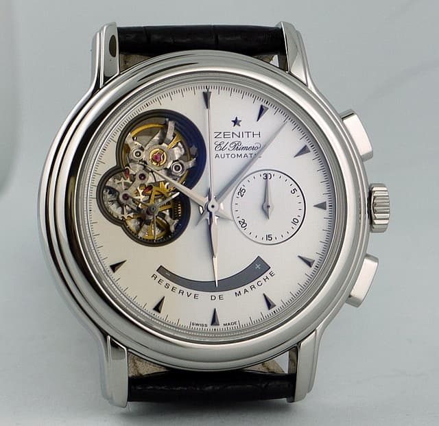 Zenith El Primero Chronomaster T Open SS/Strap White Dial