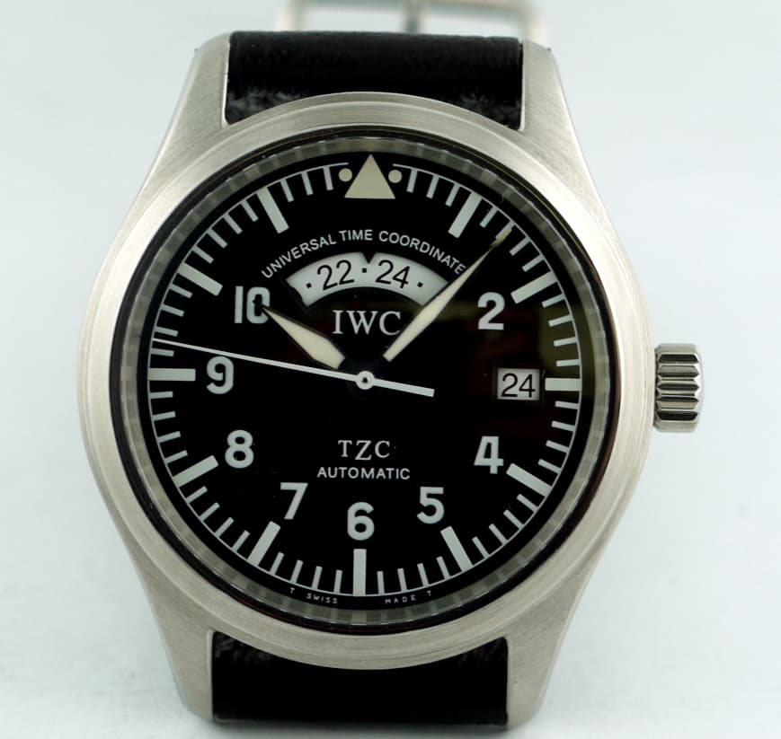 IWC UTC Black Dial Strap