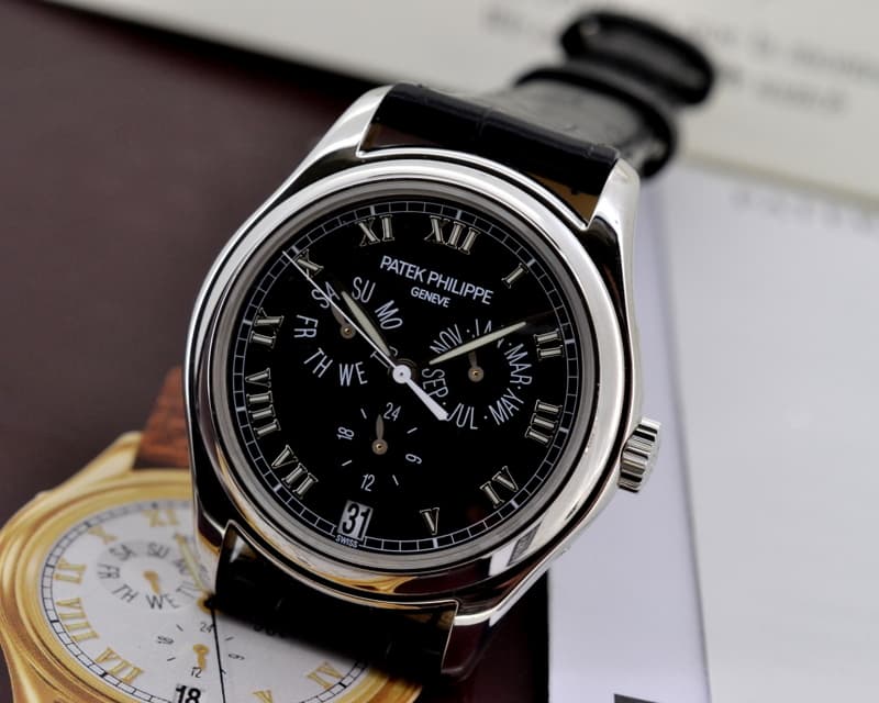 Patek Philippe Annual Calendar Black Dial Platinum 