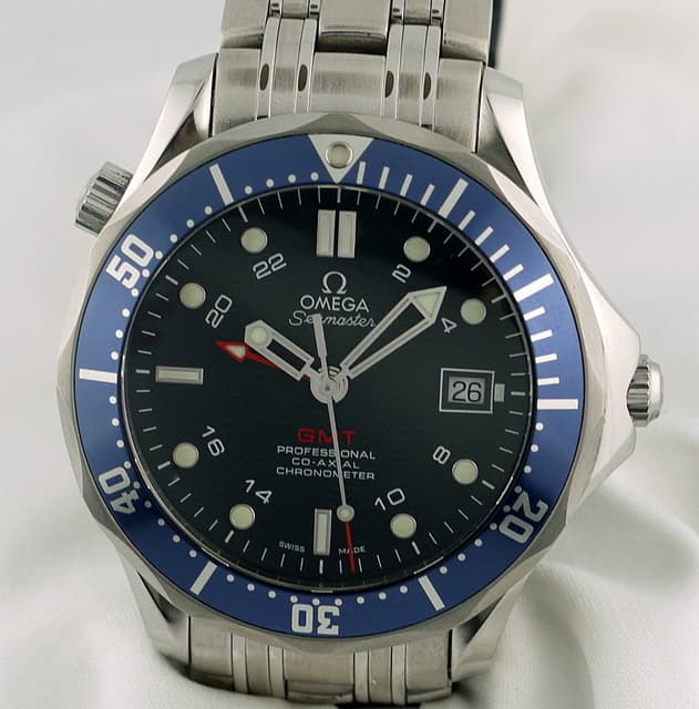 Omega Seamaster Pro Blue GMT SS/SS