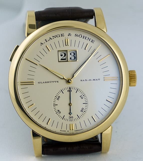 A. Lange and Sohne Grand Langematik Date Yellow Gold