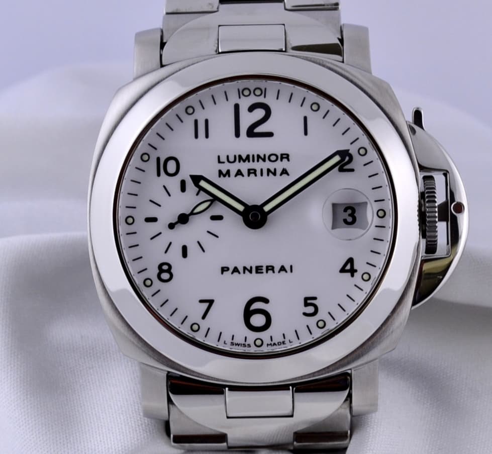 Panerai Luminor Marina 40mm White on Bracelet