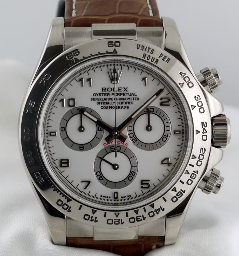 Rolex Daytona WG Strap/ White dial