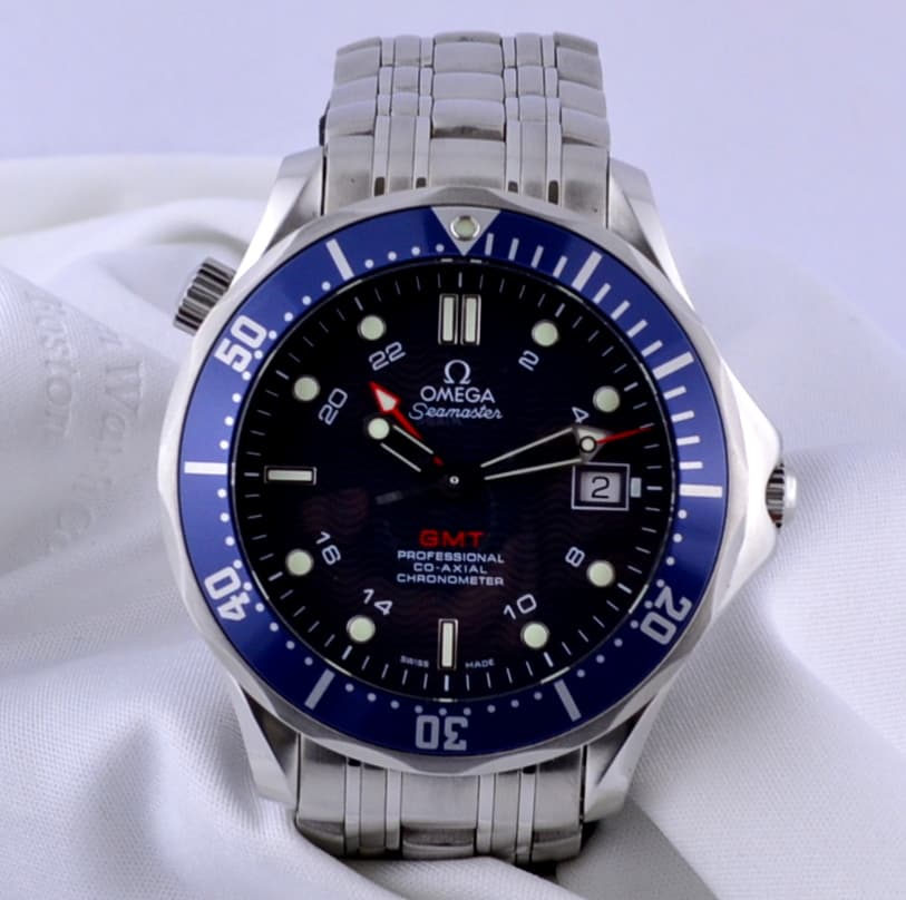 Omega Seamaster Pro Blue GMT SS/SS