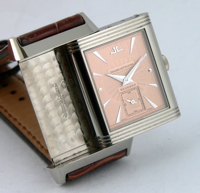 Jaeger LeCoultre Art Deco Reverso WG Salmon Dial