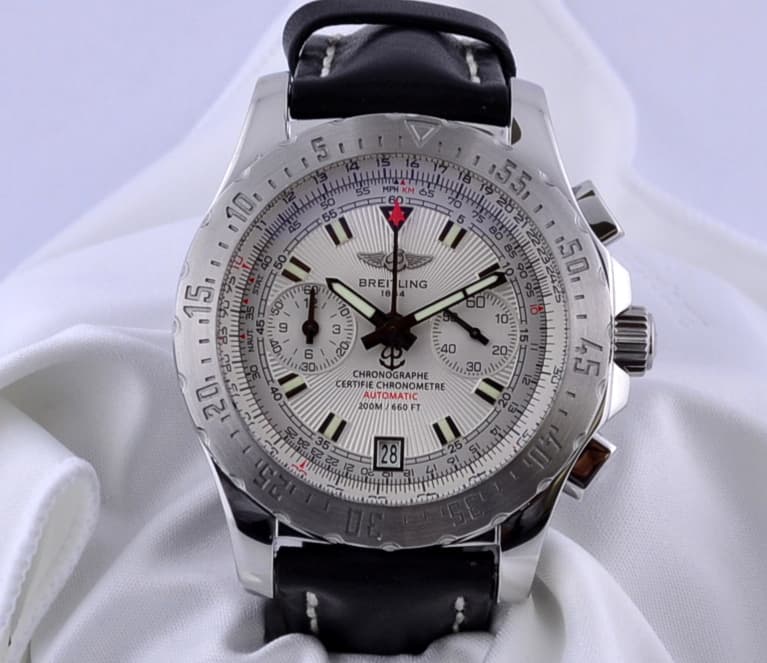 Breitling Skyracer Chronograph SS White Dial 