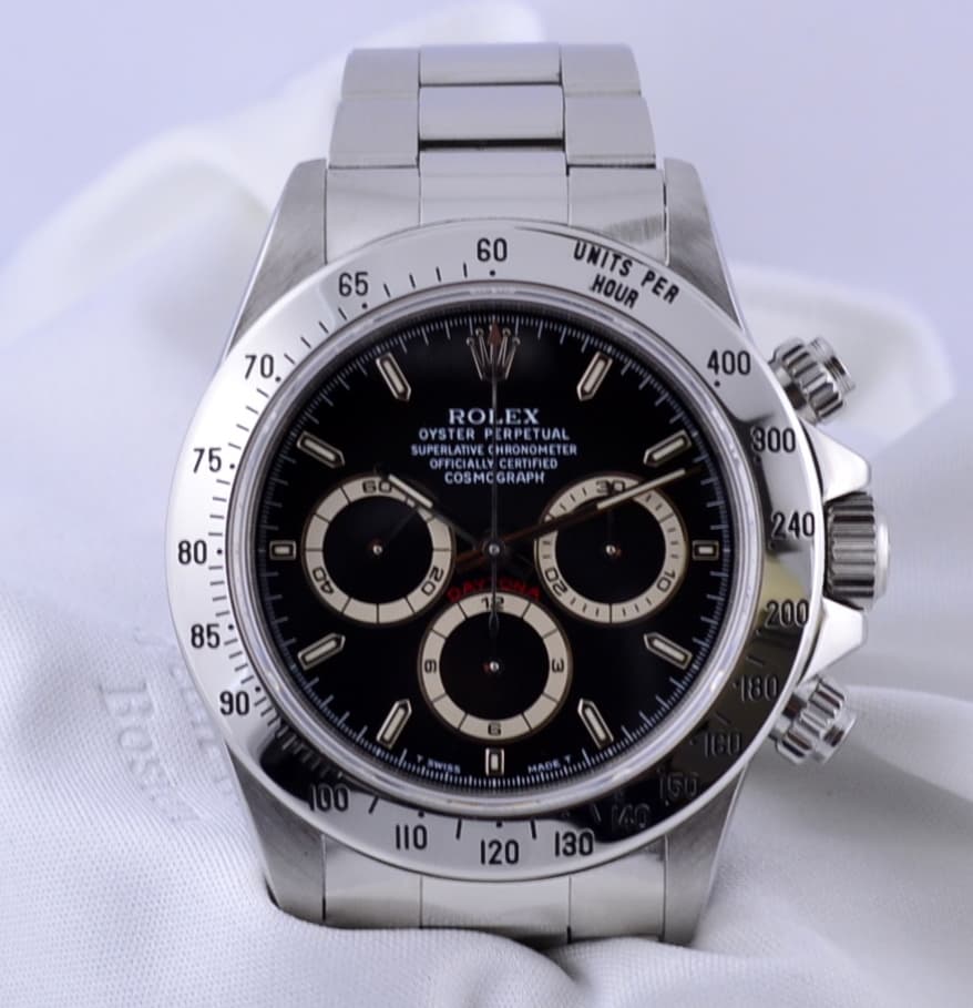 Rolex Daytona SS Black Dial Zenith