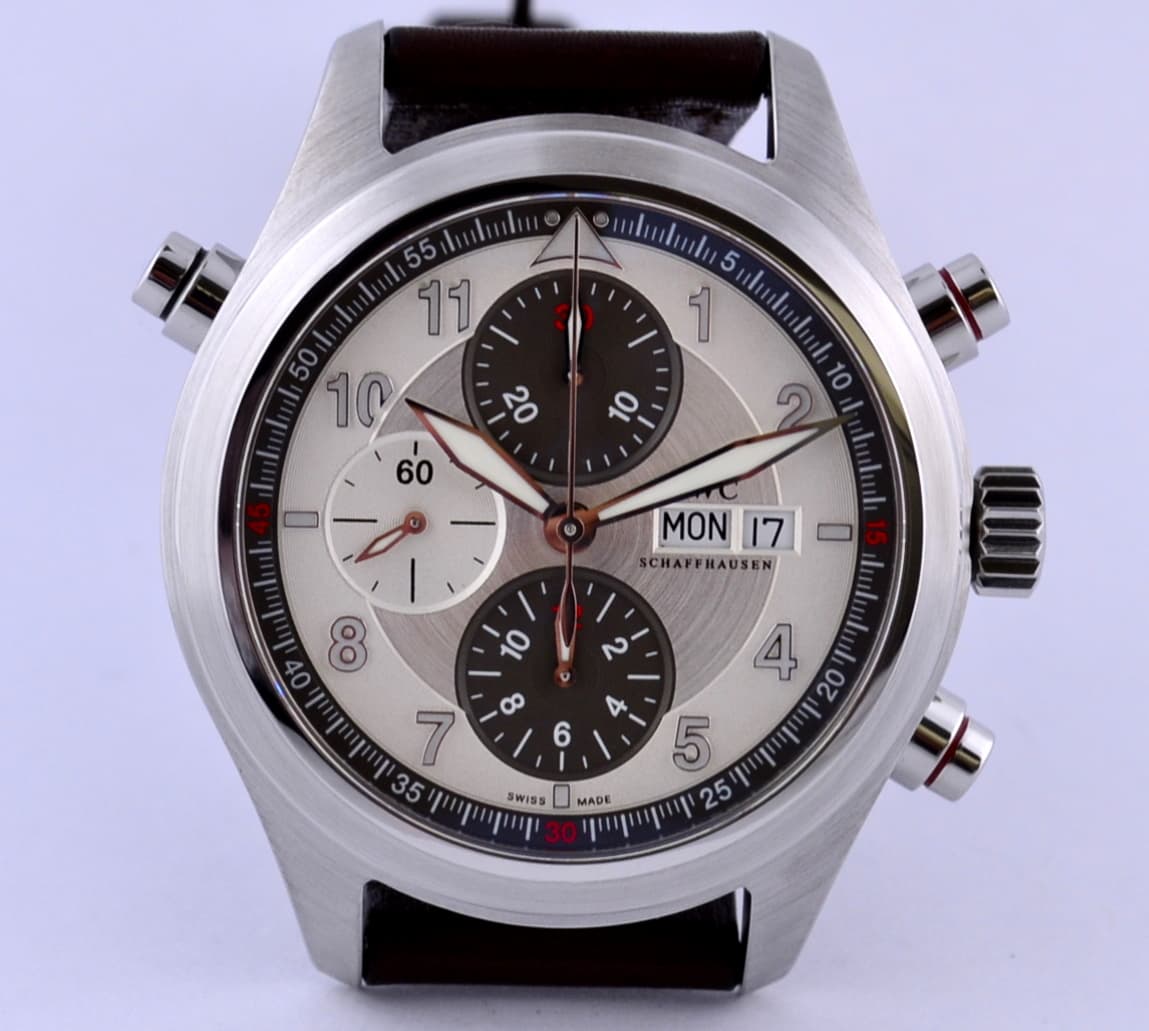 IWC Doppel Spitfire Silver/Grey Dial 