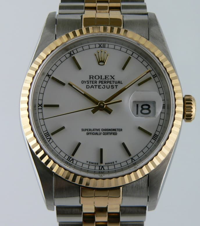 Rolex Datejust 2T White Dial
Jubilee (1995)