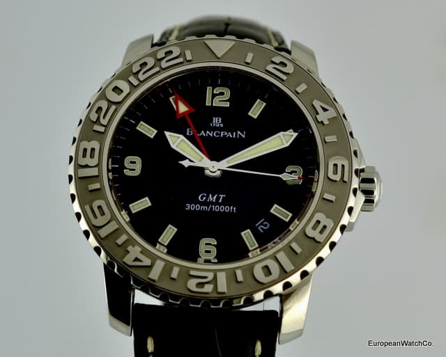 Blancpain Fifty Fathoms Air Command GMT SS Black Dial 40MM