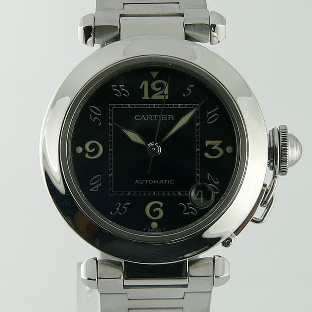 Cartier Pasha C Black Dial SS/SS