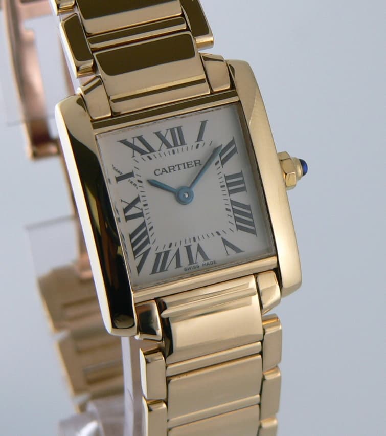 Cartier Tank Francaise Ladies 18K YG/YG 