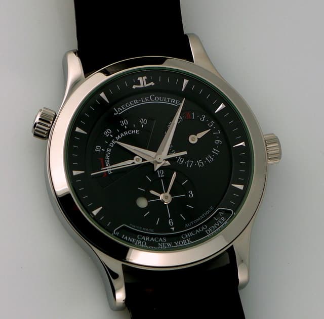 Jaeger LeCoultre Master Geo Steel Black Dial
