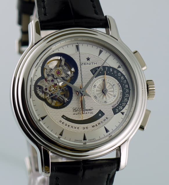 Zenith T Open Date Retrograde Platinum