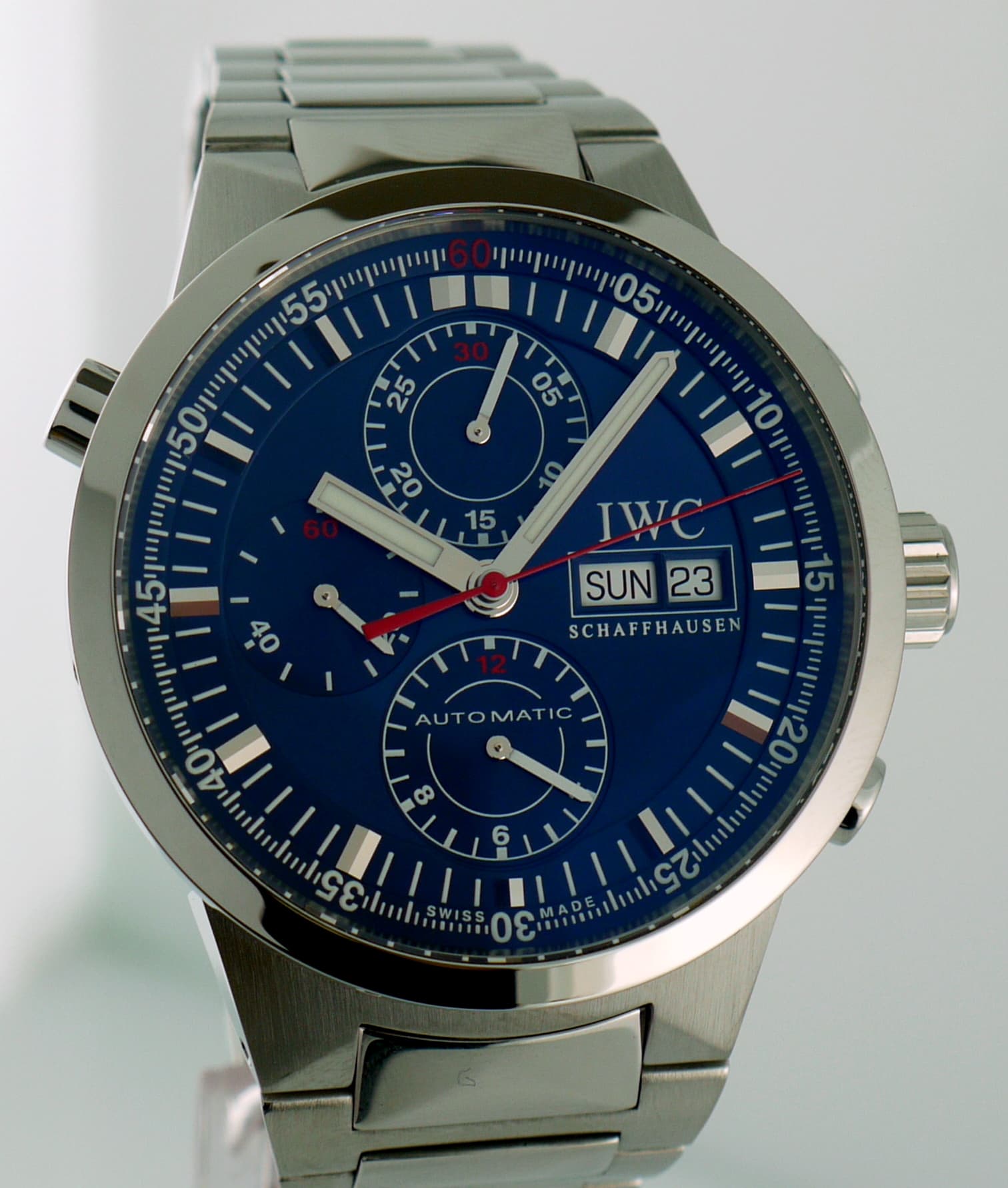 IWC GST Split SS/SS Blue Dial