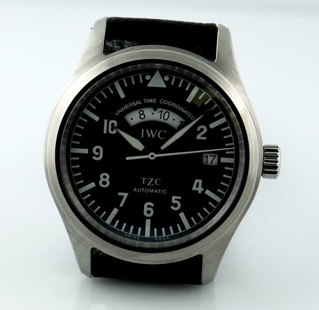 IWC UTC Black Dial Strap