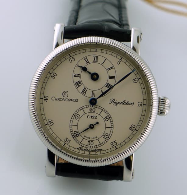 Chronoswiss Regulator Midsize Steel White Dial 


