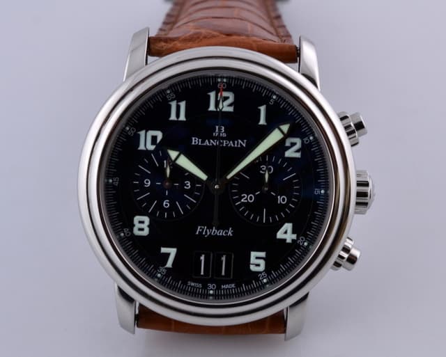 Blancpain Flyback Chronograph Big Date SS Black Dial 40MM