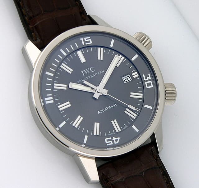 IWC Aquatimer Vintage Collection Automatic 18K White Gold Grey Dial 44MM