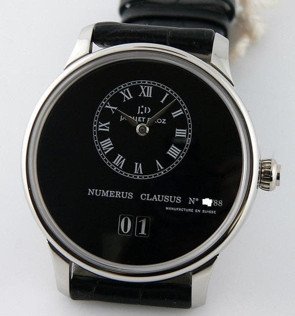 Jaquet Droz Grande Date 18K WG Black