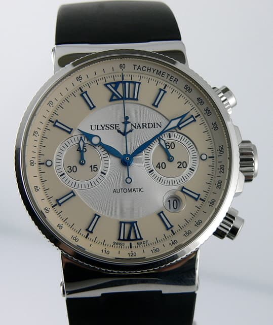 Ulysse Nardin Marine Chrono SS/Rubber Strap
