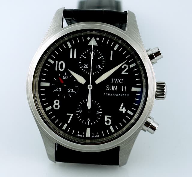 IWC Pilot Chronograph SS/Strap Deployant Buckle