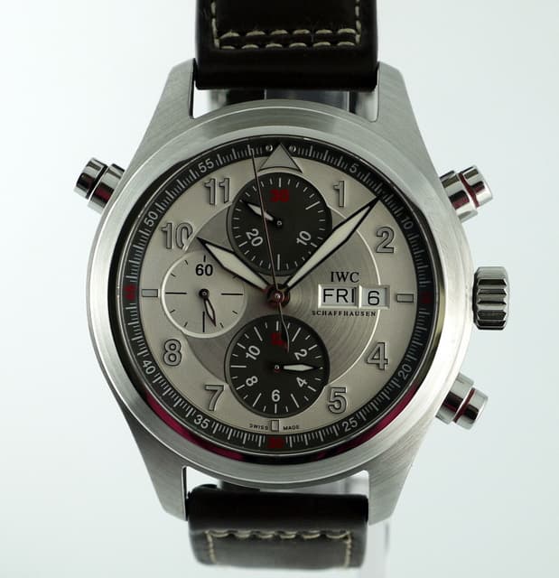 IWC Pilot Doppel Spitfire Split Second PANDA Dial 