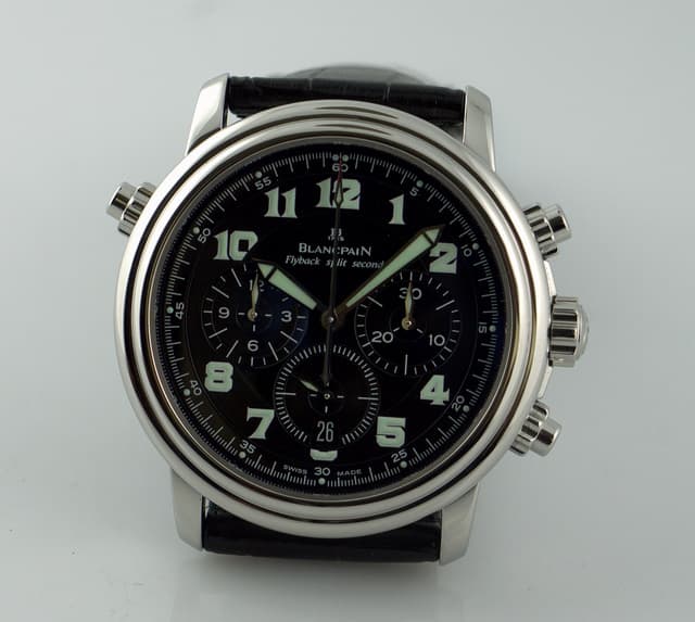 Blancpain Flyback Rattapante Black Military Dial 40MM
