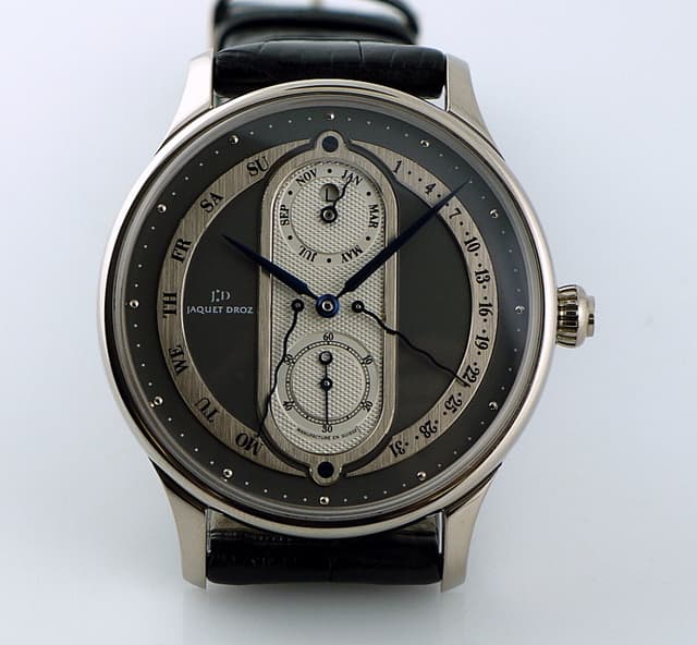 Jaquet Droz Quantieme Perpetual
White Gold
Opaline Slate Grey Dial