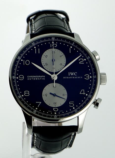 IWC Portugieser Chronograph Black Dial/Silver Subdials
