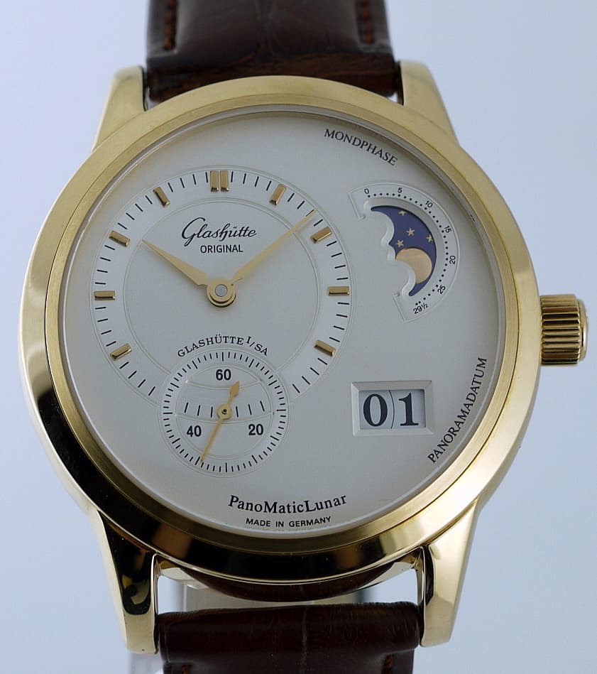 Glashutte Original Panomatic Lunar 18K RG NEW