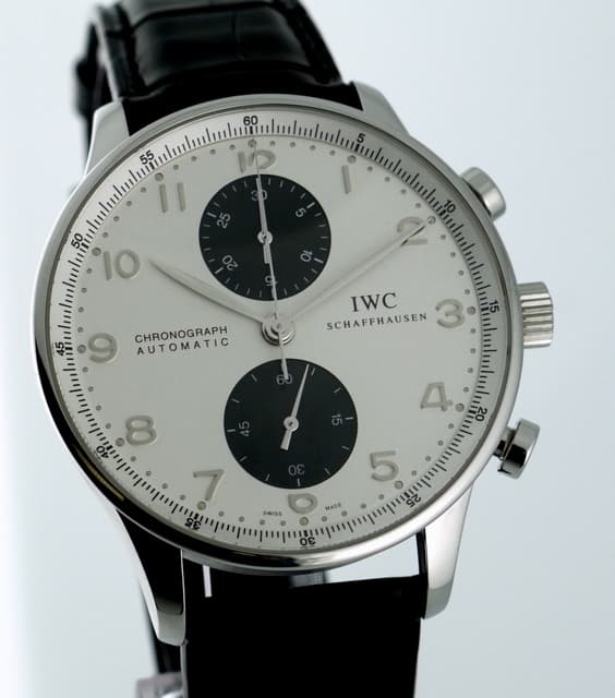 IWC Portugieser Chronograph Silver Dial / Black Subdials