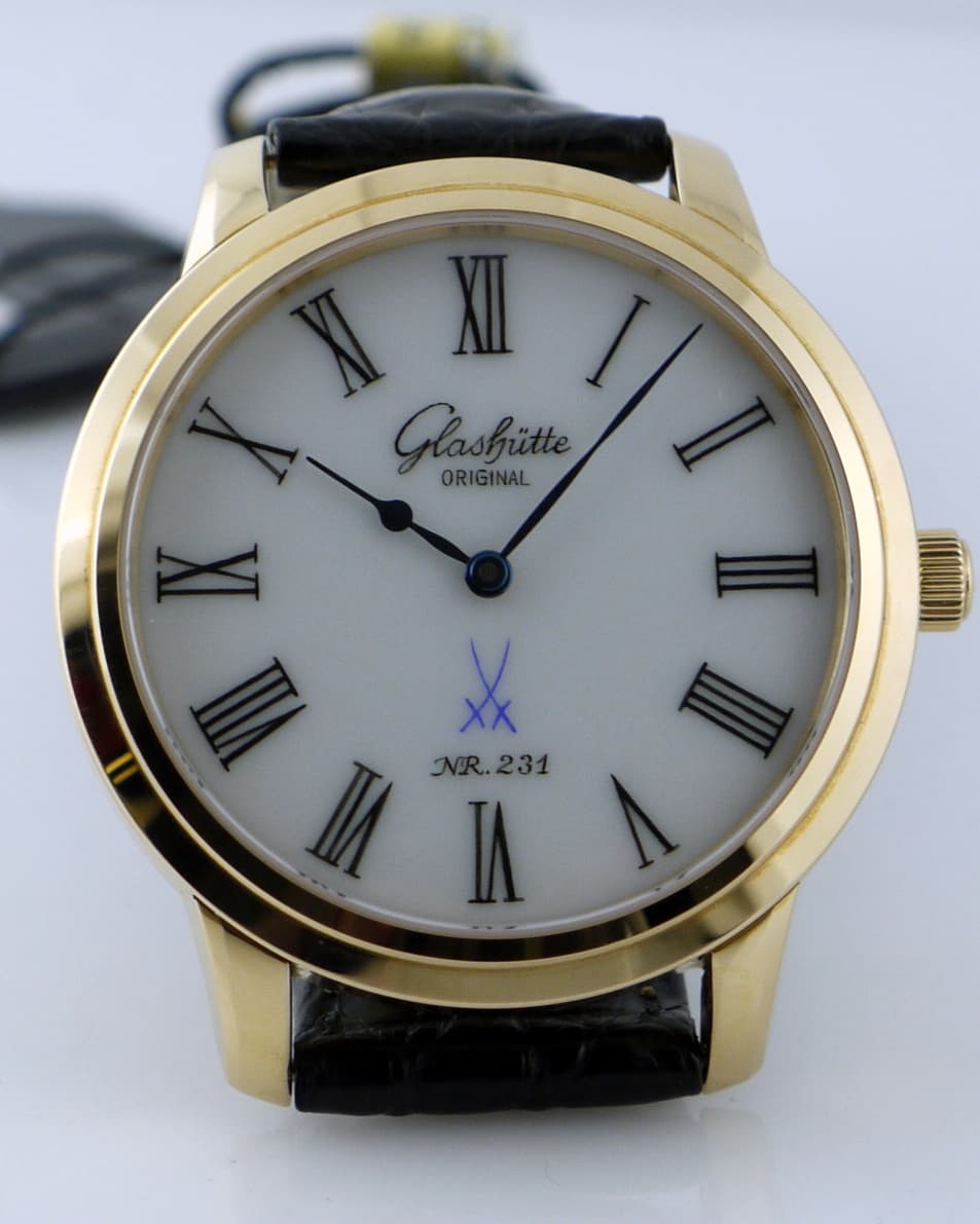Glashutte Original Senator Meissen Porcelain Dial RG
