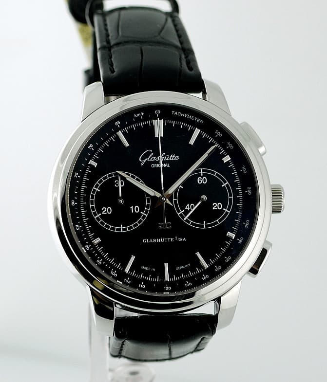 Glashutte Original Senator Chronograph XL SS
Black Dial