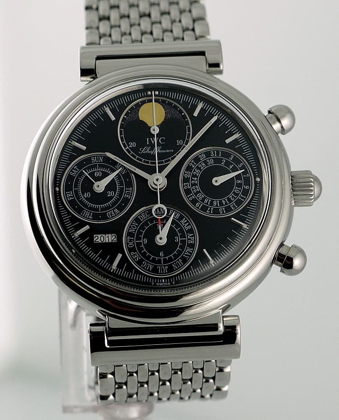 IWC Da Vinci Perpetual Chronograph Black SS/SS