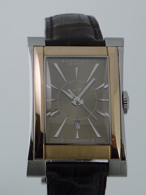 Bedat No. 7 Stainless Steel and Rose Gold