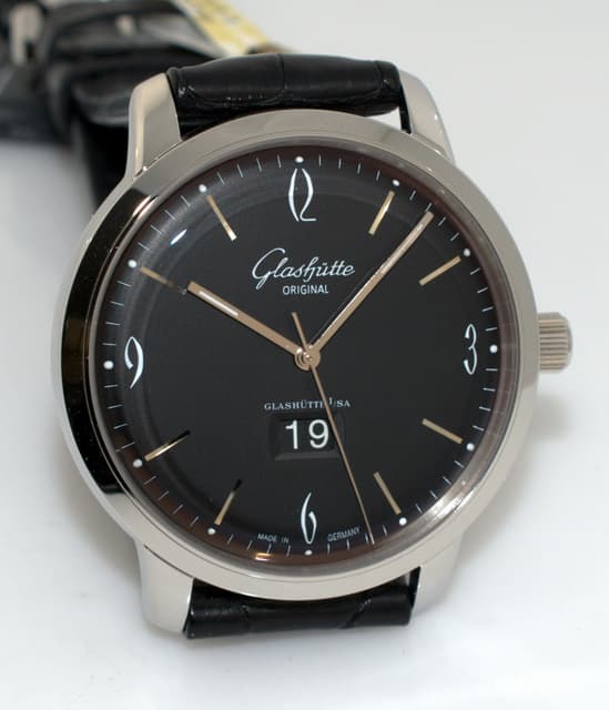 Glashutte Original Senator Sixties Panorama Date SS Black