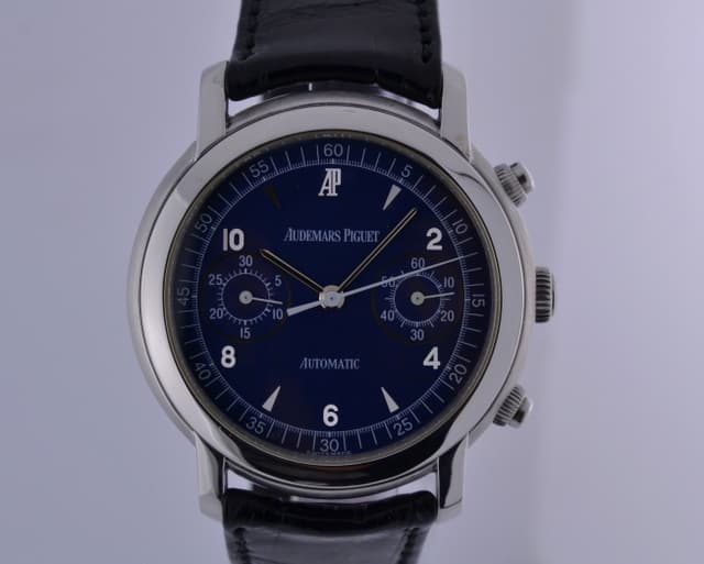 Audemars Piguet Jules Audemars Chronograph Blue Dial 18K White Gold 39MM