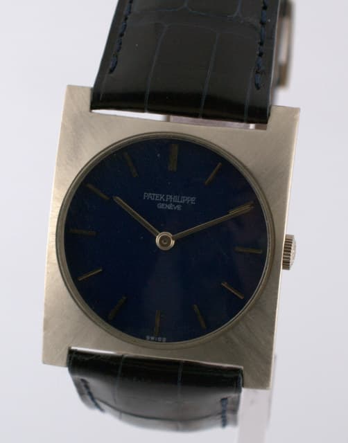 Patek Philippe Vintage Rectangular Blue Dial