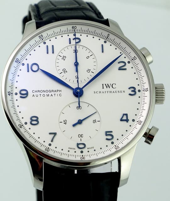 IWC Portugieser Chronograph SS Blue 
